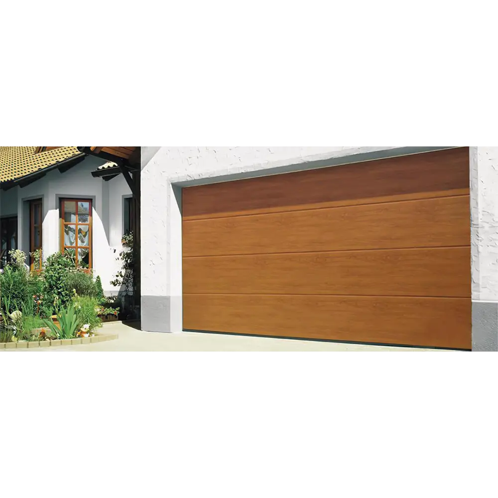 Accesspro Puerta Ascendente 8x8/insulada poliuretano/imi madera/ Golden Oak